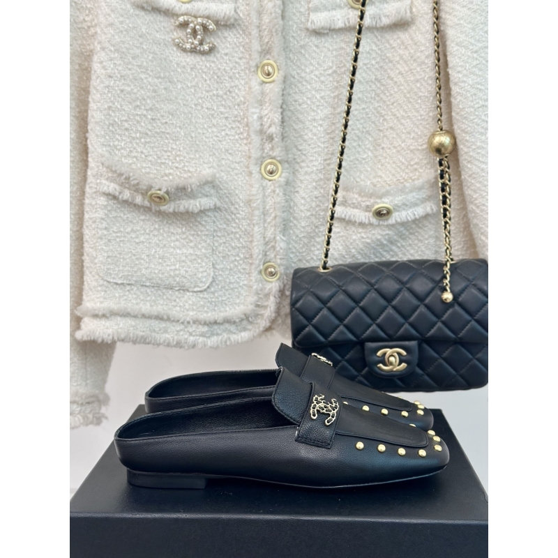 Ch*el leather shoes